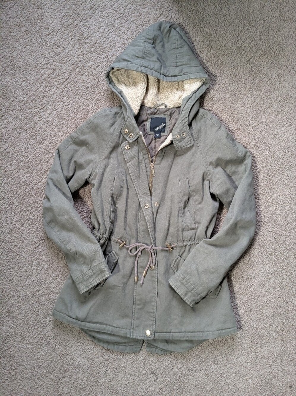 🏔️Y2K Utility Jacket in Olive Green